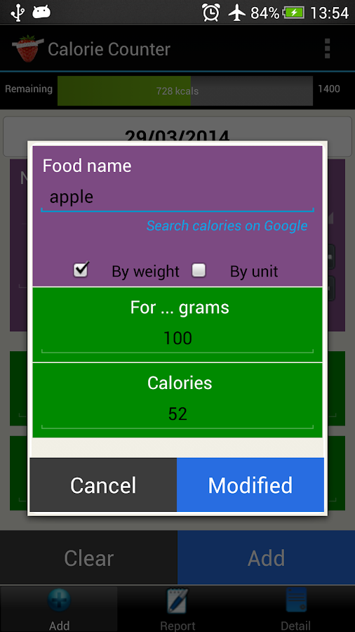 Calorie Counter Simple PRO Android Apps on Google Play