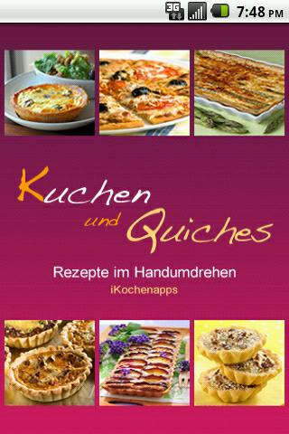 Android application iKochen Kuchen und Quiches screenshort