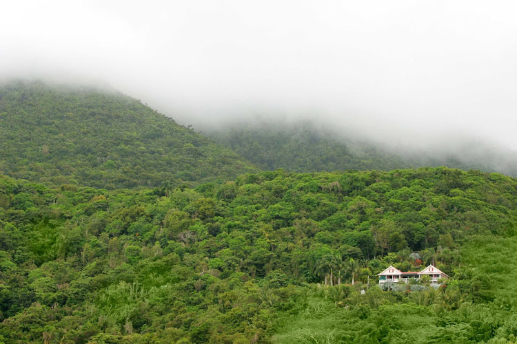 A home on Nevis Peak on the island of Nevis.