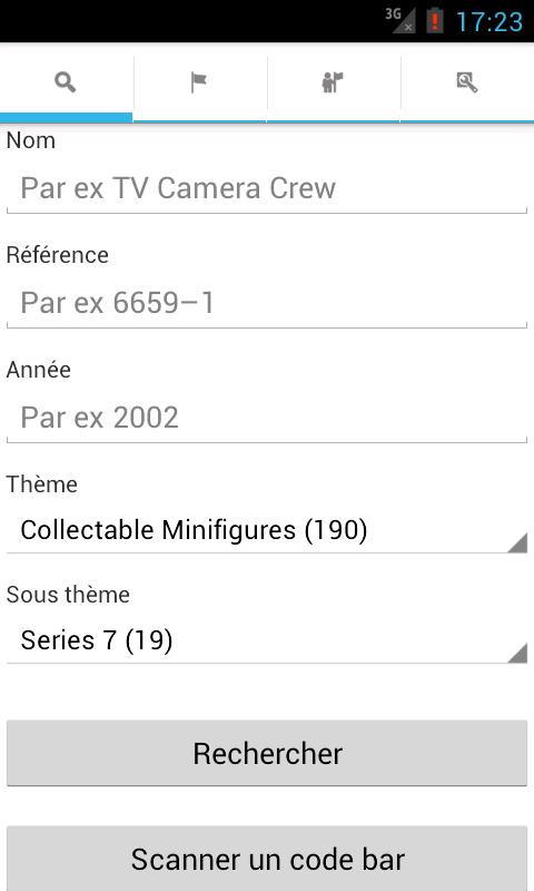 Android application Brick collector screenshort