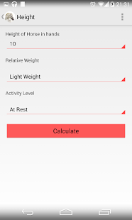 Horse Weight & Feed Calculator Screenshots 6