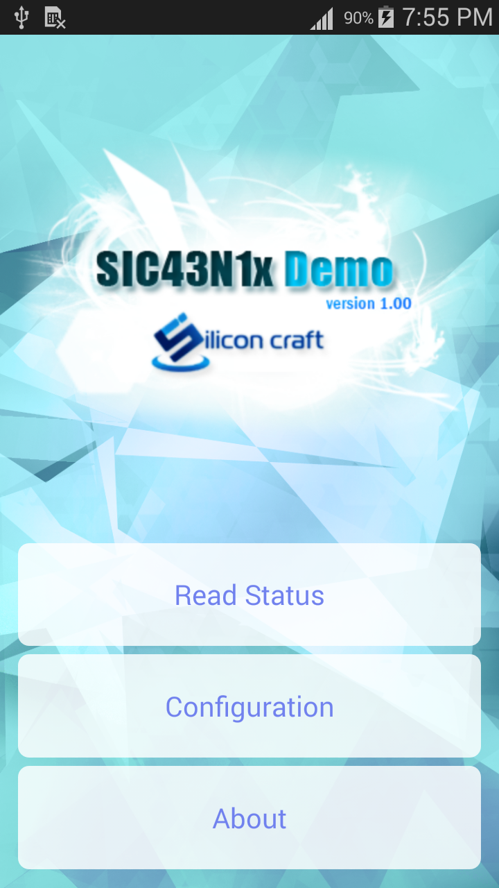 SIC43N1x Demo Screen 1