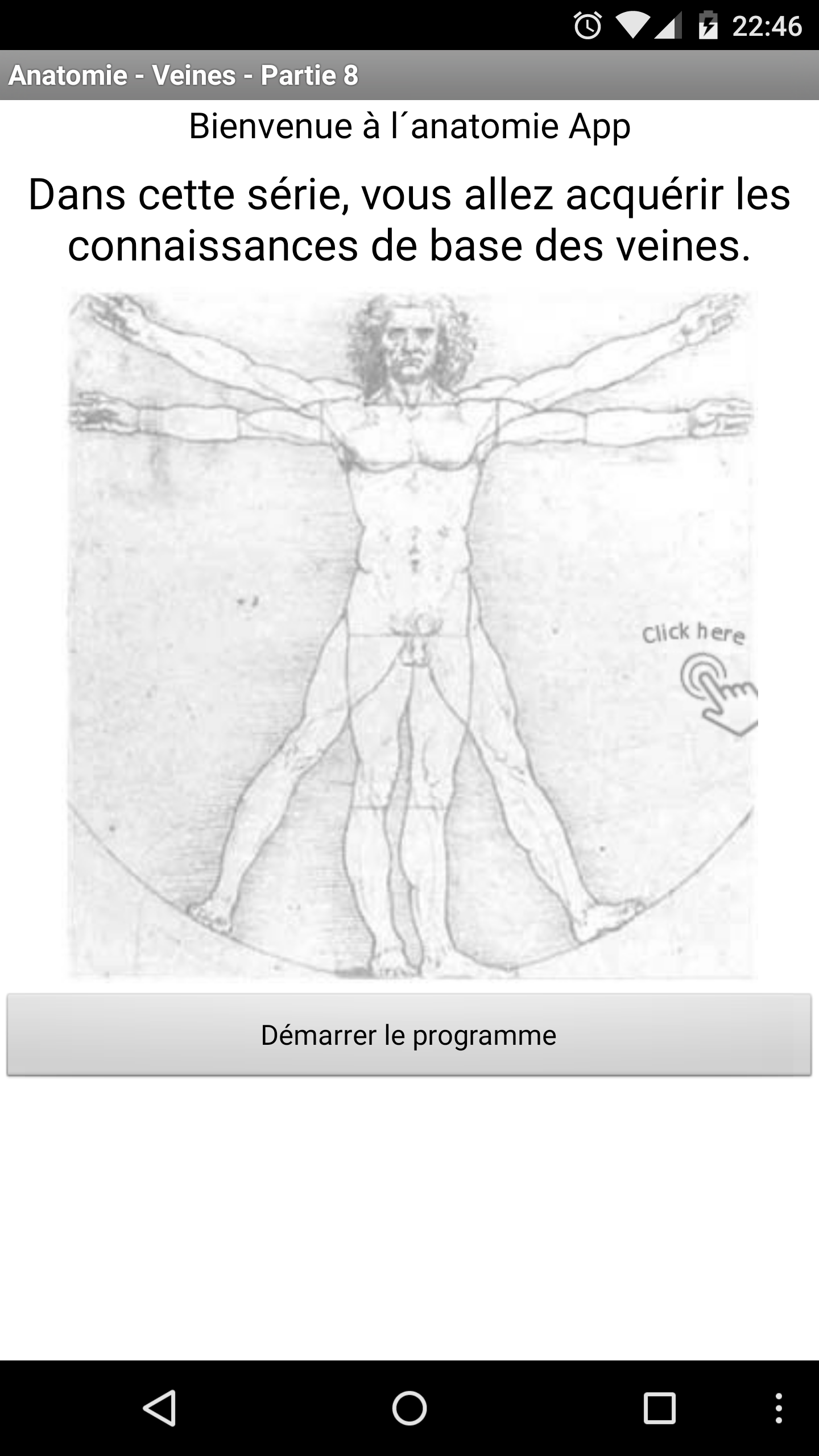 Android application Anatomy - Veins screenshort