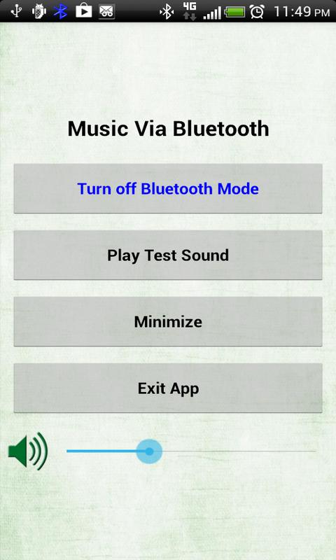 Music Via Bluetooth Pro Screen 2