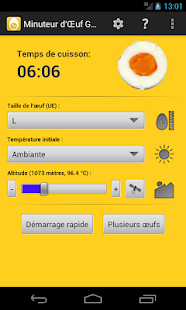 Capture d'ecran de l'application Android Egg Timer Pro