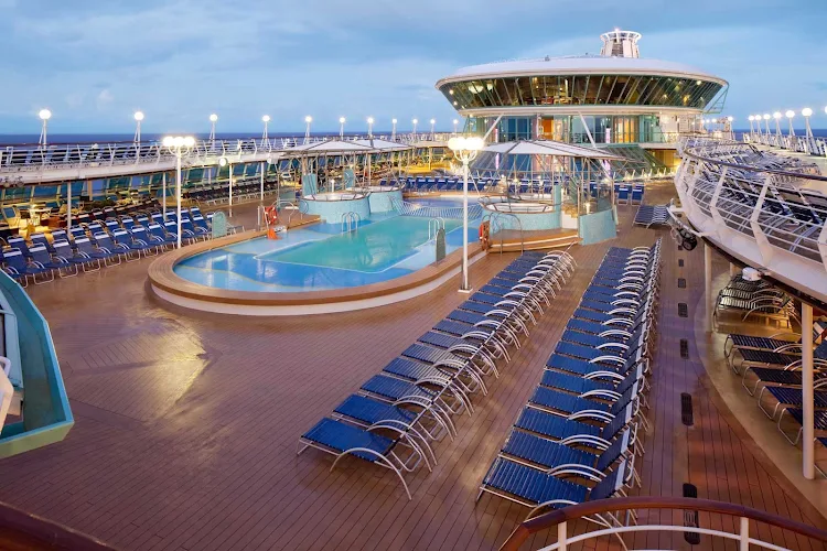 Rhapsody of the Seas has both an outdoor and an adults-only indoor pool. 