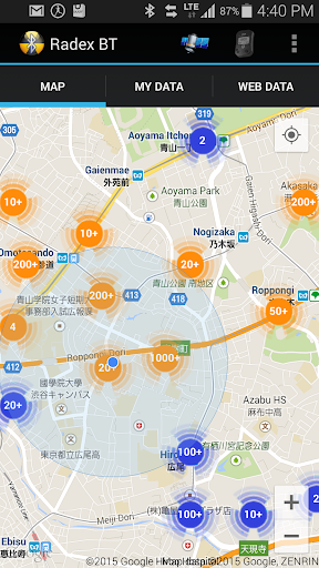 RadexRead Radiation Mapping