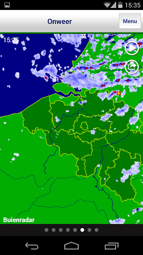 Buienradar voor België