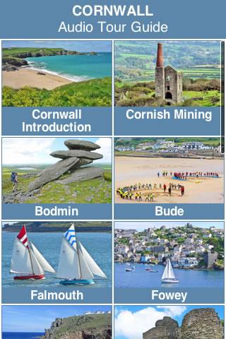 Android application Cornwall Audio Tour Guide screenshort