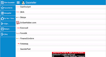 Haber Keyfi: Gazete Manşetleri APK ภาพหน้าจอ #14