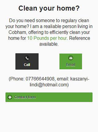 Clean your home Cobham area
