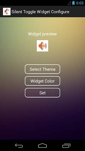 Silent Toggle Widget