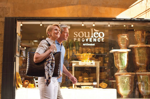 Shopping_in_Provence - Shopping is a part of most cruise experiences. Check out special collections like the colorful earthenware from Souleo Provence in the South of France during your Seabourn travels.