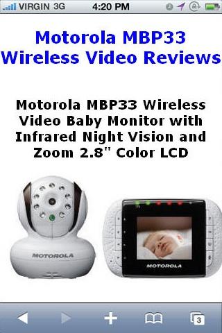 MBP33 Baby Monitor Reviews