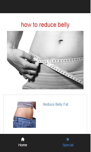 how to reduce belly