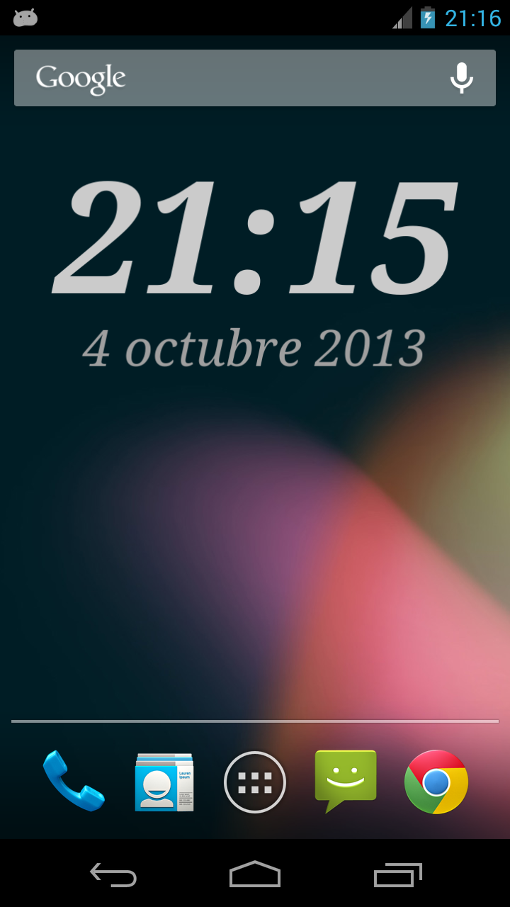 Android application DIGI Clock Widget screenshort