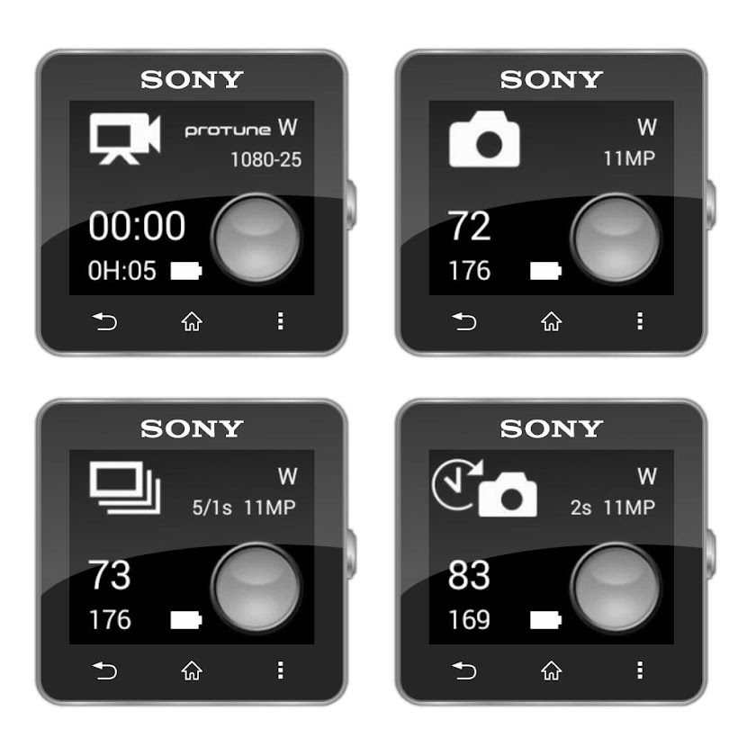 GoPro Remote for SmartWatch 2 Screen 2