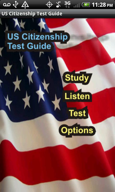 Android application US Citizenship Test Guide 2013 screenshort