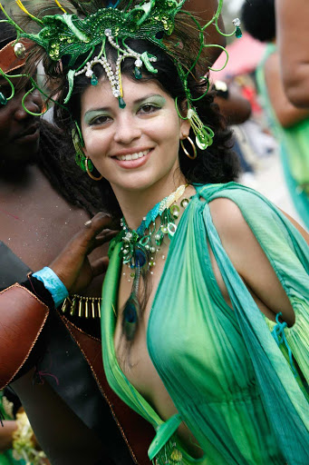 A performer during Carnival on Trinidad and Tobago.