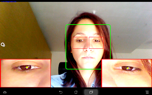 Android application Eye Localization screenshort