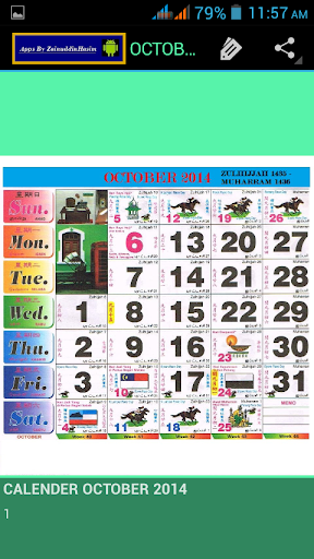 【免費娛樂App】CALENDER 2015 (MALAYSIA)-APP點子