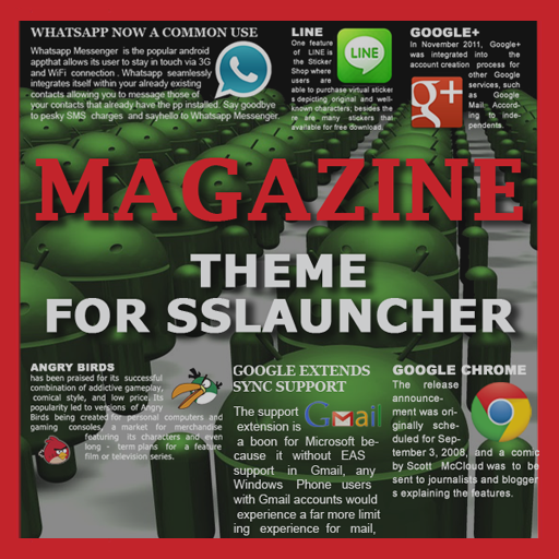 Magazine 1 Theme ssLauncher OR LOGO-APP點子