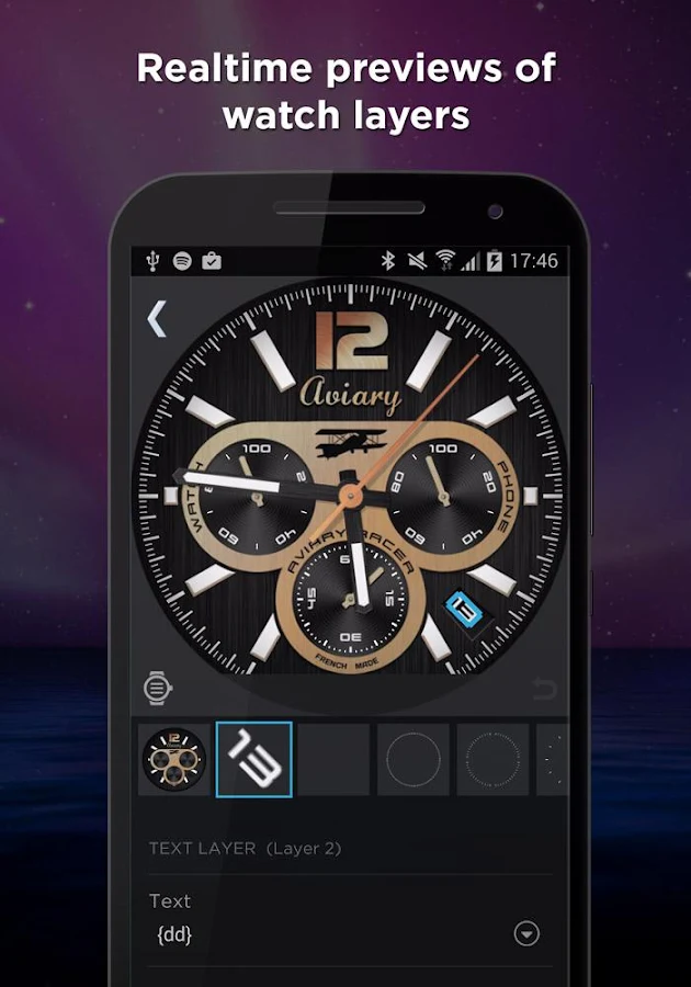 WatchMaker Premium Watch Face - screenshot