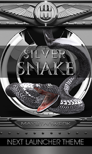 Next Launcher Theme silver sn - náhled