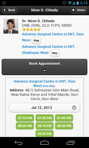 Dr Nirav Chheda appointments