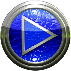 Poweramp skin blue lizard 2.03