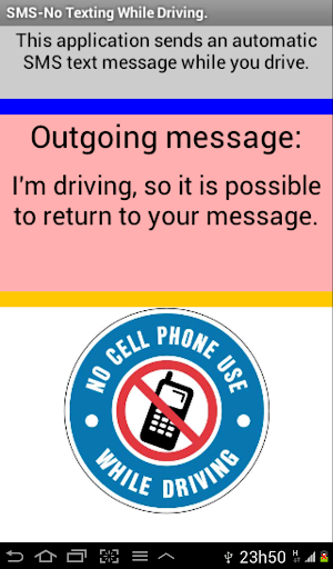 SMS-No Texting While Driving