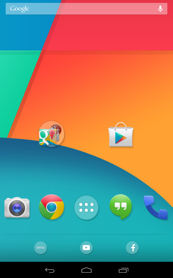 KitKat 4.4 Launcher Theme - screenshot