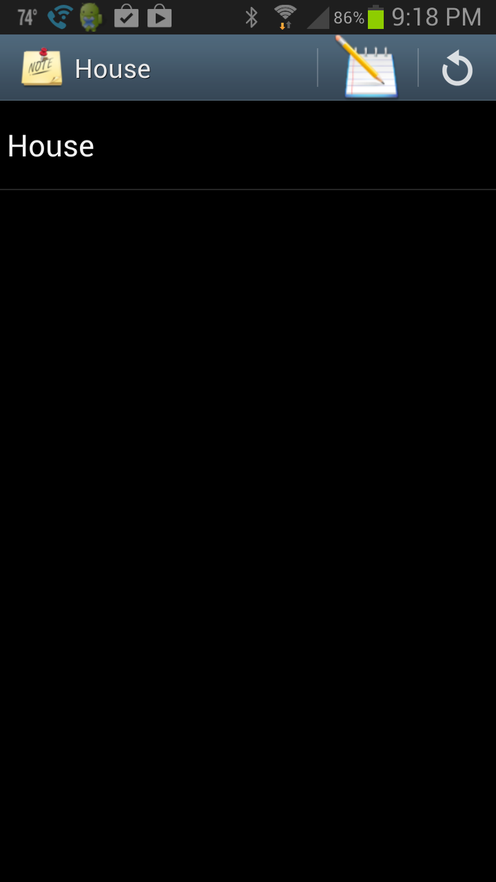 Syncd-NotePad Screen 1