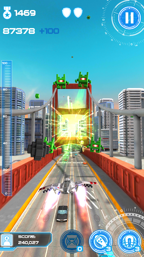   Jet Run: City Defender: captura de tela 
