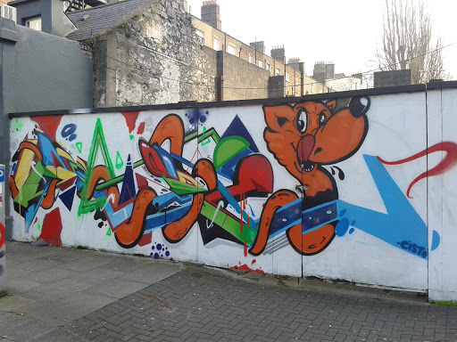 Wolf Snake Street Art