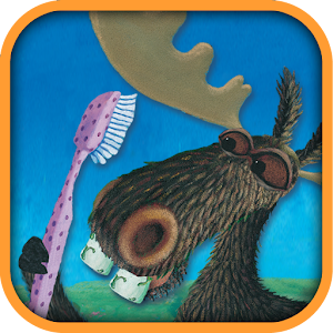 Moose brushing his teeth logo