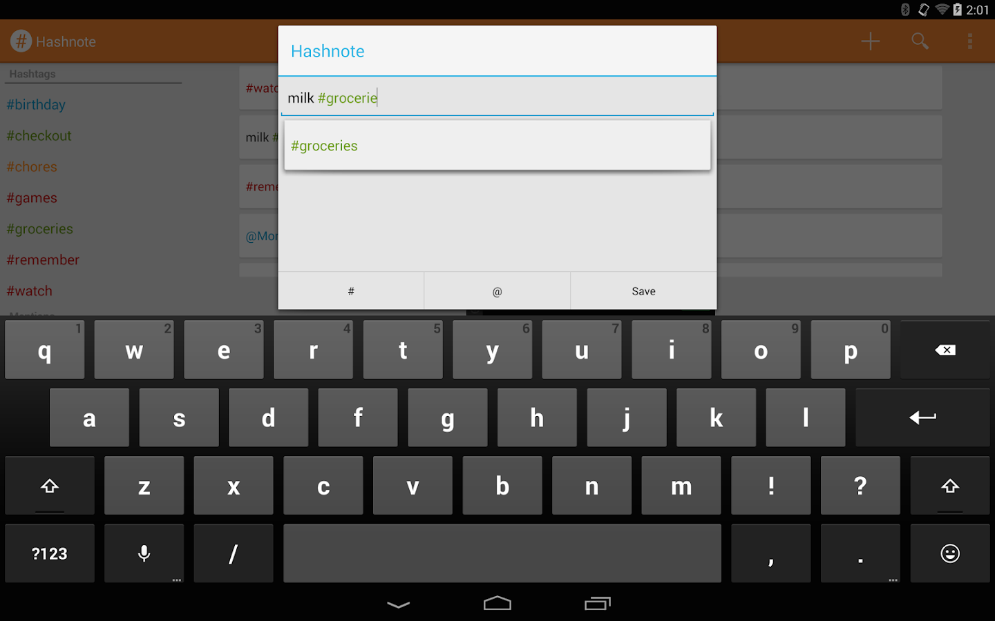    Hashnote- screenshot  