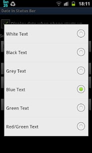 Date in Status Bar Pro Screen 3