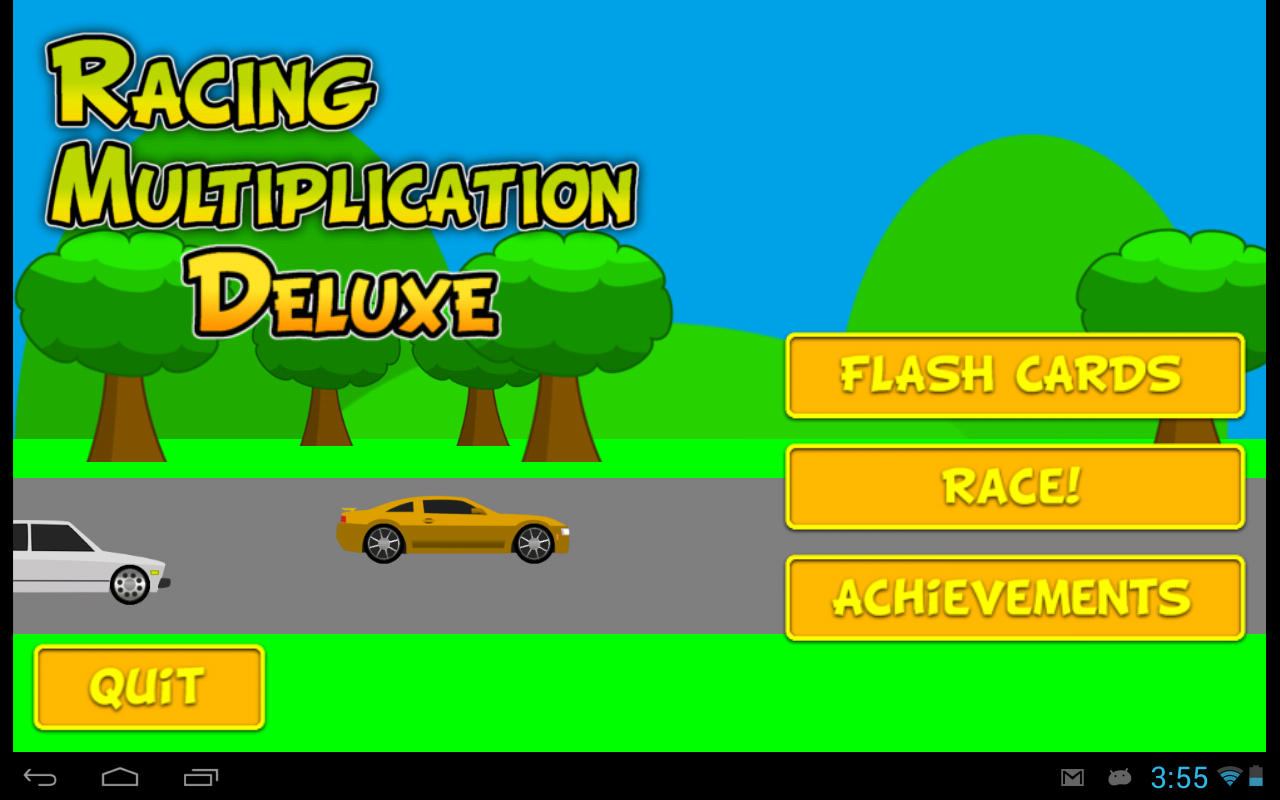 Android application Racing Multiplication Deluxe screenshort