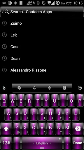 Theme TouchPal Dusk Pink
