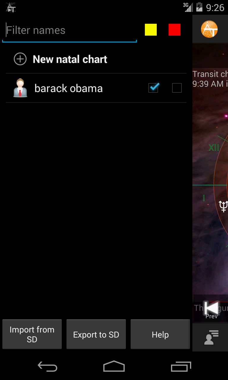AstroTab Screen 3