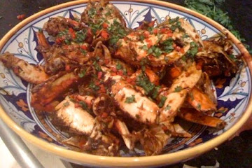 Chili Crab with Garlic Noodles 