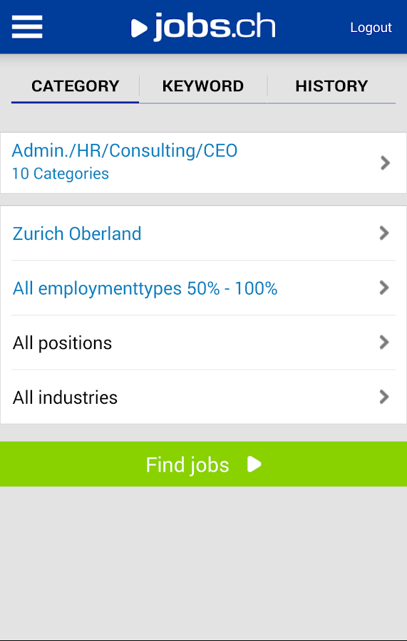 jobs.ch Jobs in Switzerland Android Apps on Google Play