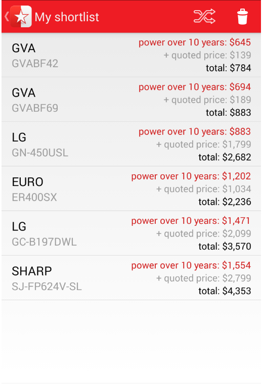    Energy Rating- screenshot  