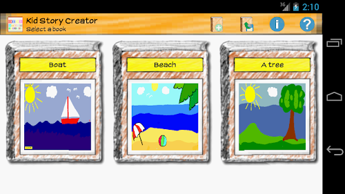 Android application Kids Story Creator screenshort