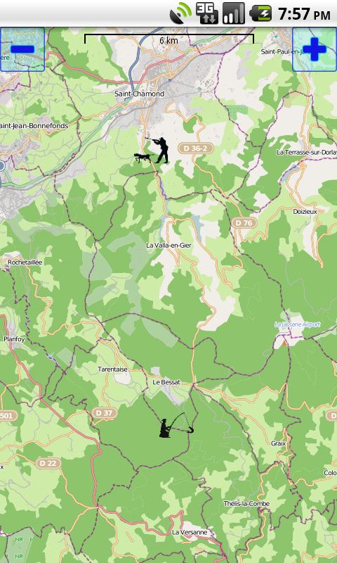 Geoloc Hunting Screen 1