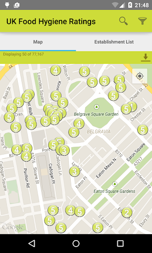 UK Food Hygiene Ratings