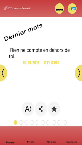 【免費書籍App】Petits mots d'amour-APP點子