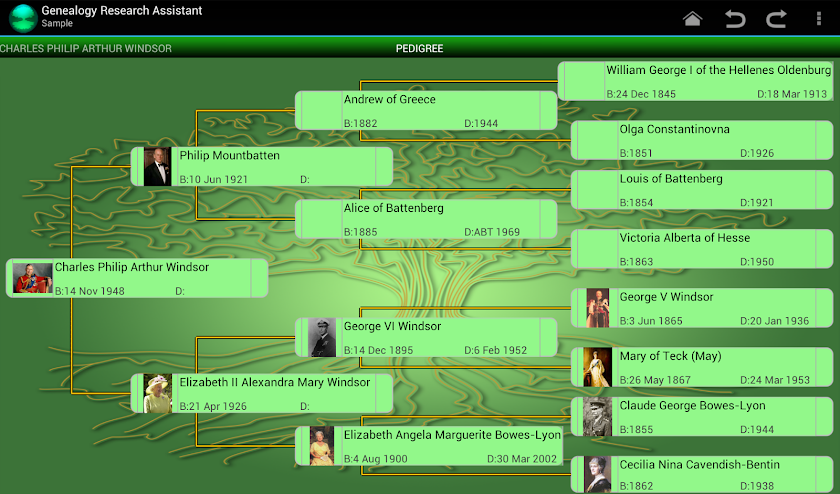 Genealogy Research Assistant Screen 2