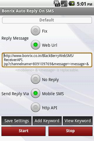 Bonrix Longcode AutoReply SMS